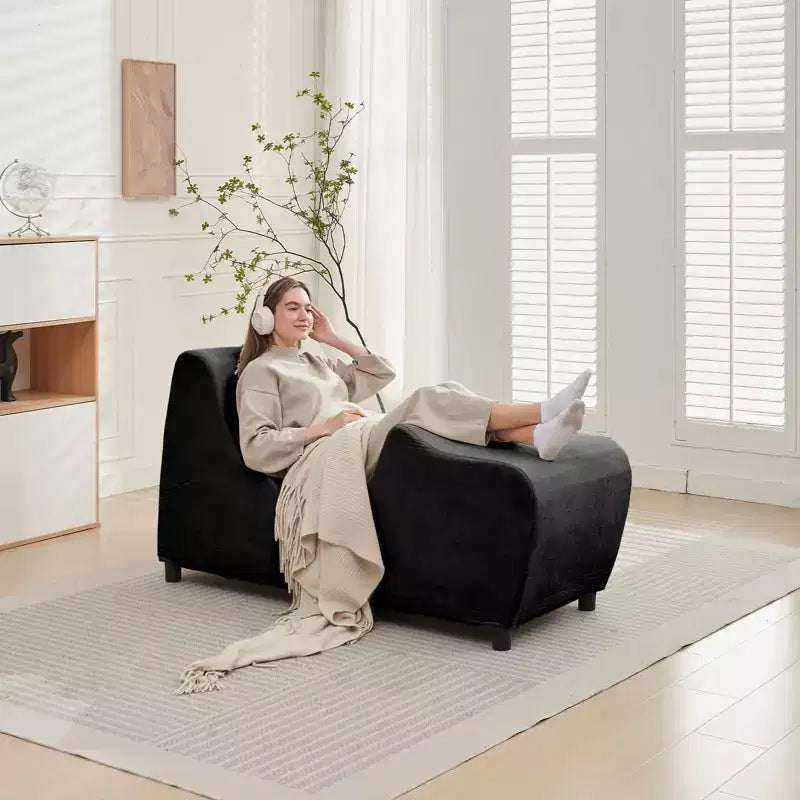 Sedia Yoga per Adulti, Sedia a Sdraio Yoga in Velluto per Esercizi, Stretching, Rilassamento Indoor per Adulti