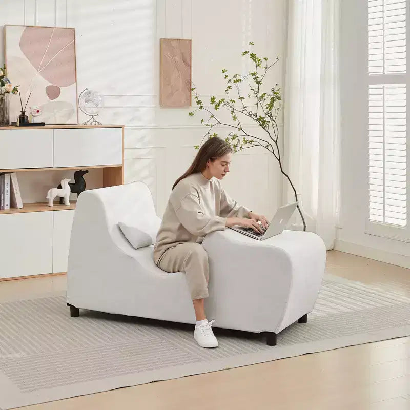 Sedia Yoga per Adulti, Sedia a Sdraio Yoga in Velluto per Esercizi, Stretching, Rilassamento Indoor per Adulti