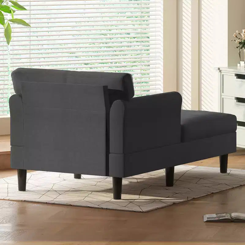 Divanetto Chaise Lounge in Velluto Ghiaccio da 37''
