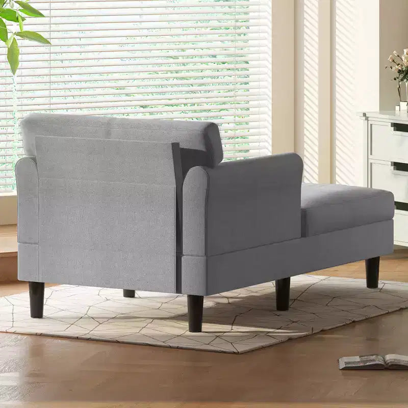 Divanetto Chaise Lounge in Velluto Ghiaccio da 37''