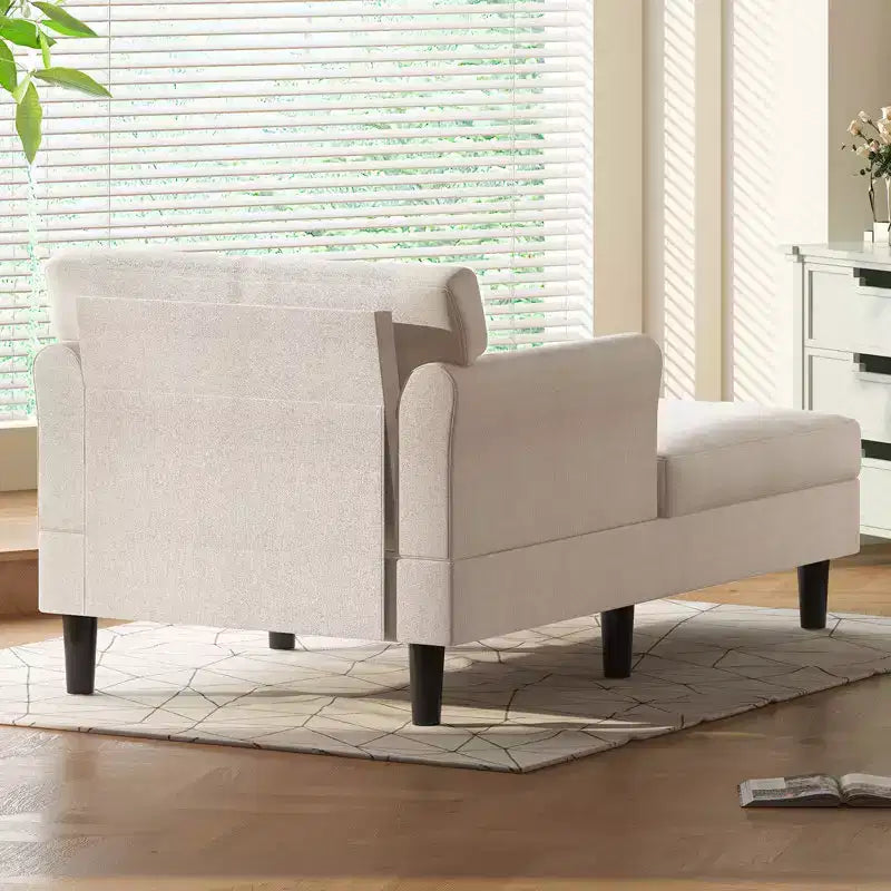 Divanetto Chaise Lounge in Velluto Ghiaccio da 37''