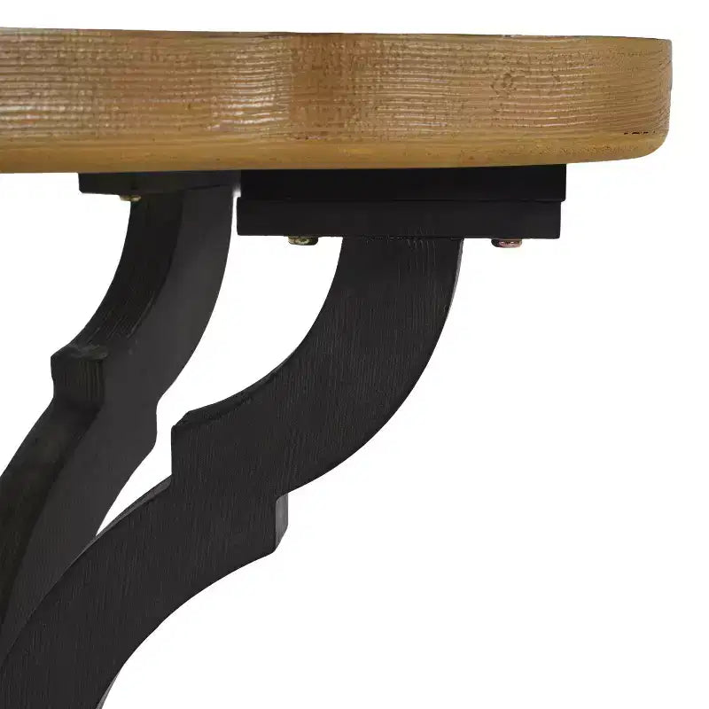 Tavolino in legno Wilder Vintage a forma di clessidra