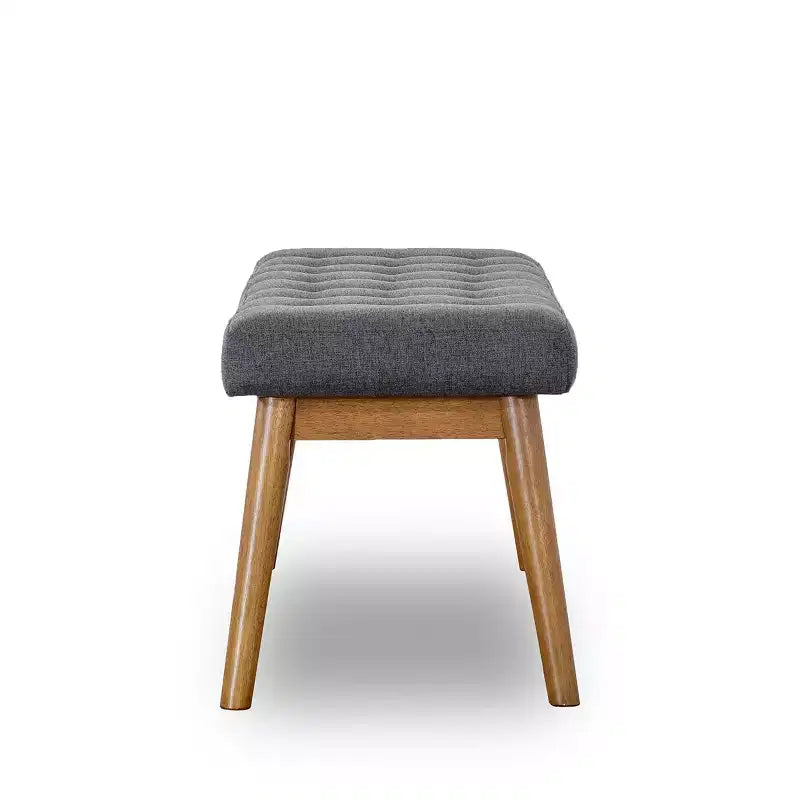 Panca in legno massello rivestita in tessuto trapuntato Ada Modern 43.00