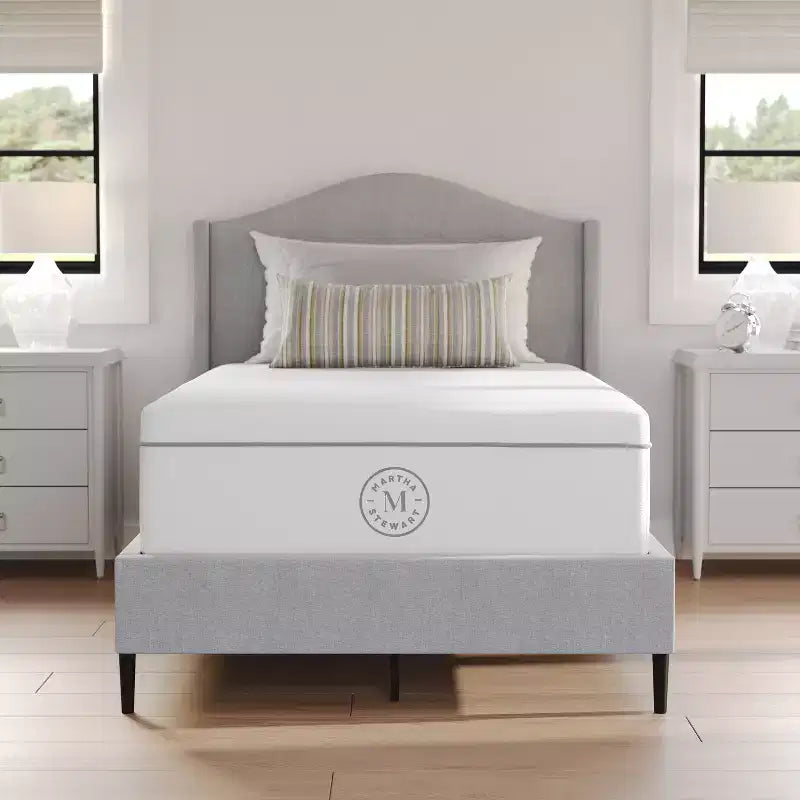 Materasso Ibrido SleepComplete 12 con Molle Insacchettate e Schiuma, a Doppia Azione Rinfrescante, con Morbido Top in Tessuto Jacquard CoolWeave Traspirante