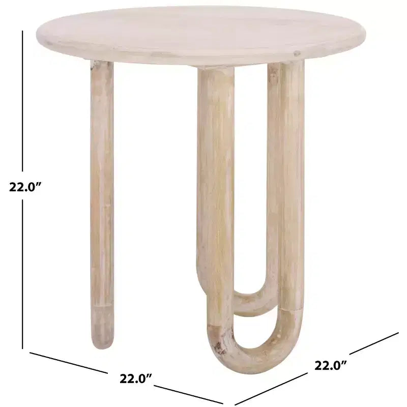 Tavolino rotondo Jazmin - ACC3264 - Finitura naturale