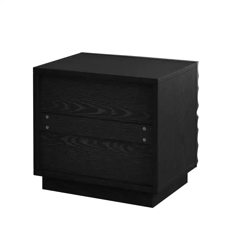 Comodini Moderni in Legno con 2 Cassetti