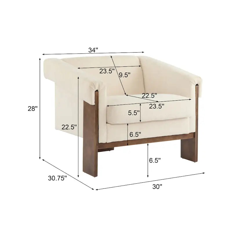 Akzentsessel im Mid-Century-Modern-Stil