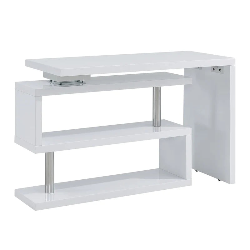 Rotating Desk with Shelving