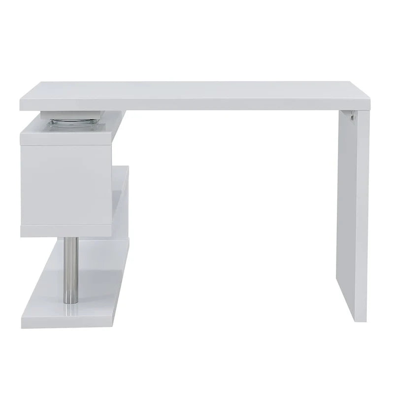 Rotating Desk with Shelving