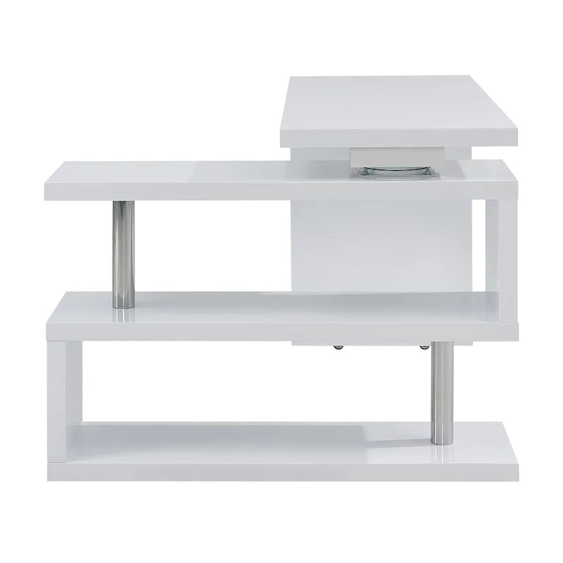 Rotating Desk with Shelving