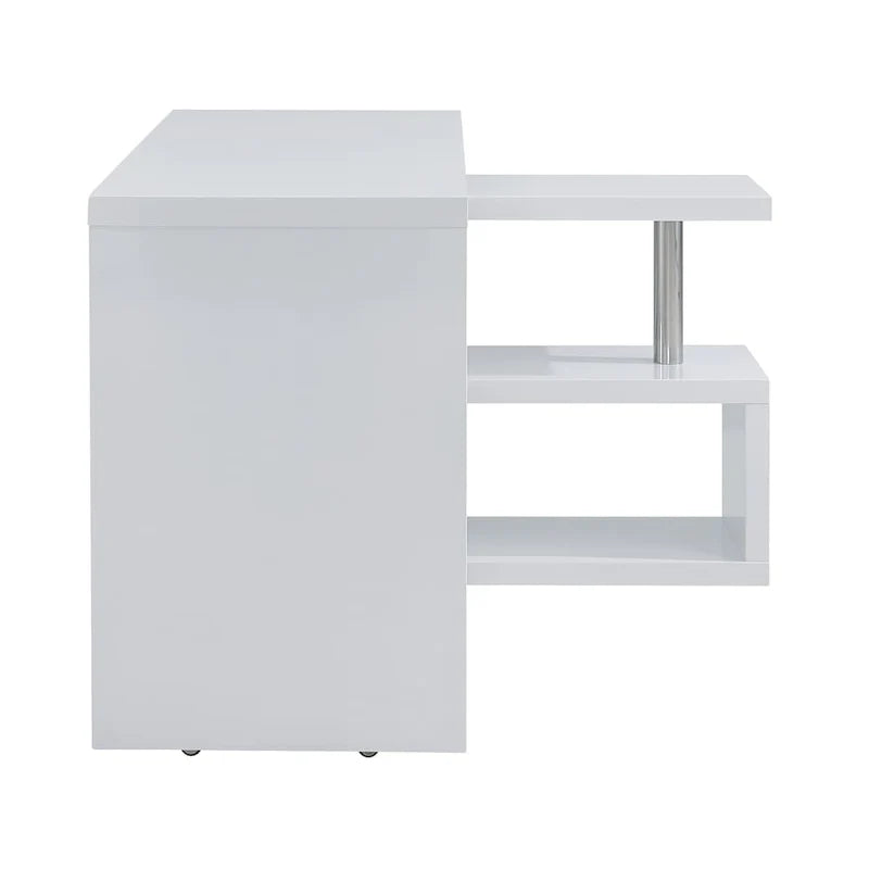 Rotating Desk with Shelving