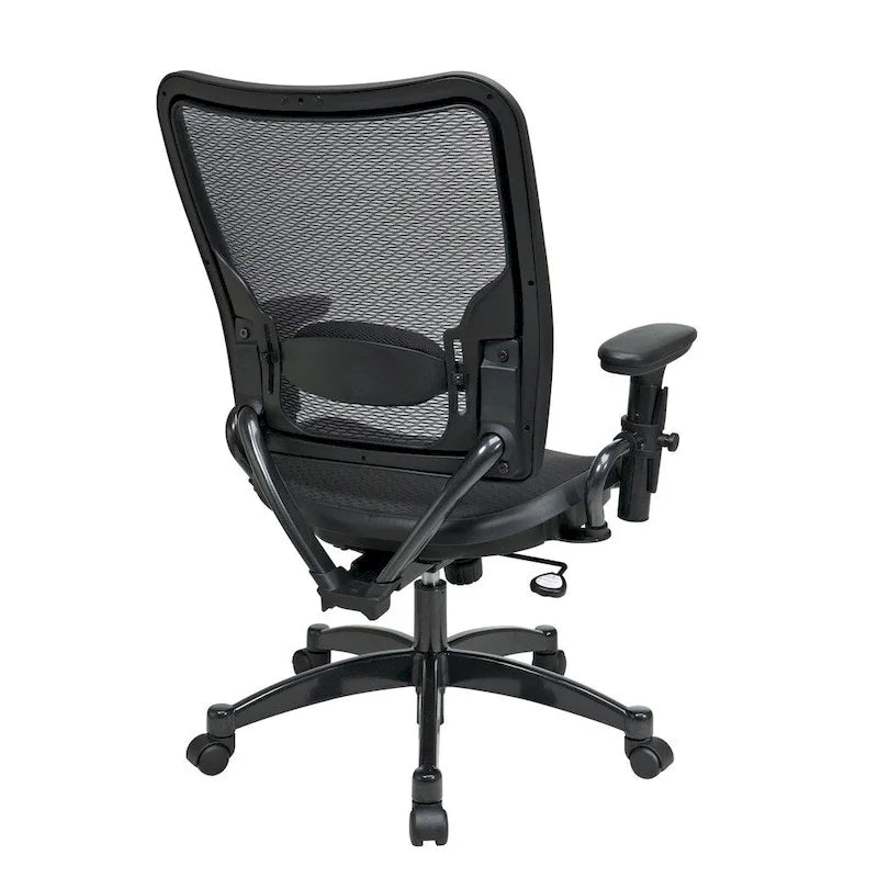 Professioneller Stuhl mit Akzenten in Gunmetal-Optik