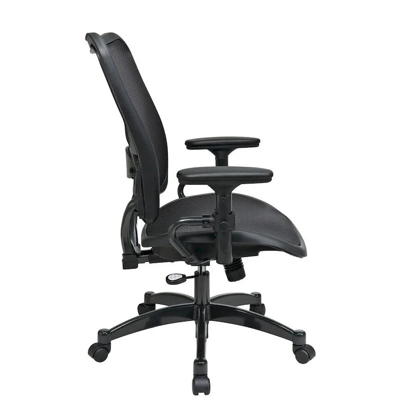 Professioneller Stuhl mit Akzenten in Gunmetal-Optik