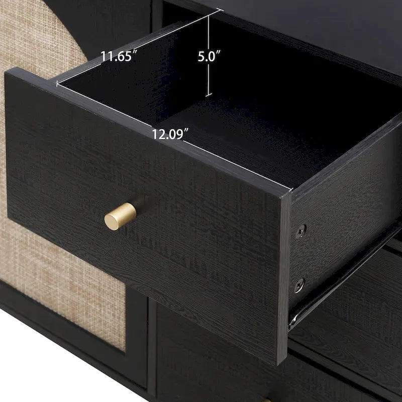 Dispensa in legno con 2 ante e 3 cassetti, ripiani laminati regolabili, mobile contenitore per soggiorno e cucina