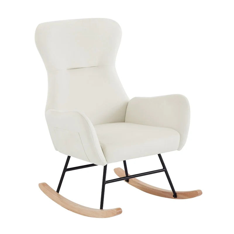 Fabric Rocking Chair for Living Room