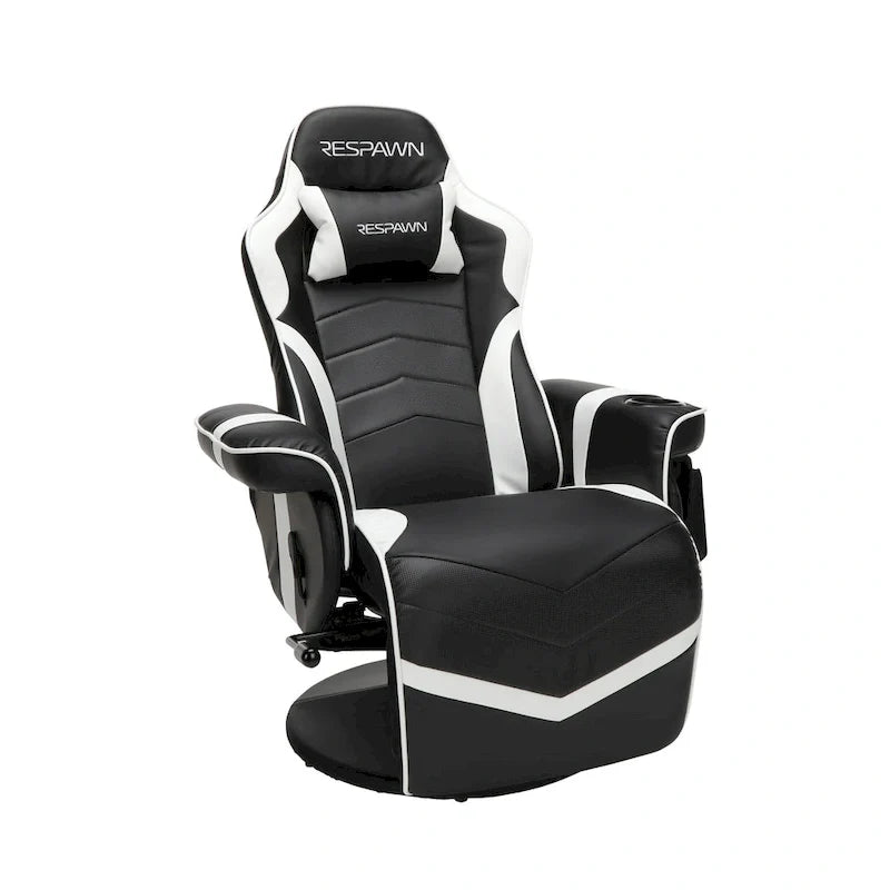 Gaming-Sessel - verstellbarer Gaming-Stuhl mit Fußstütze, Gaming-Sessel