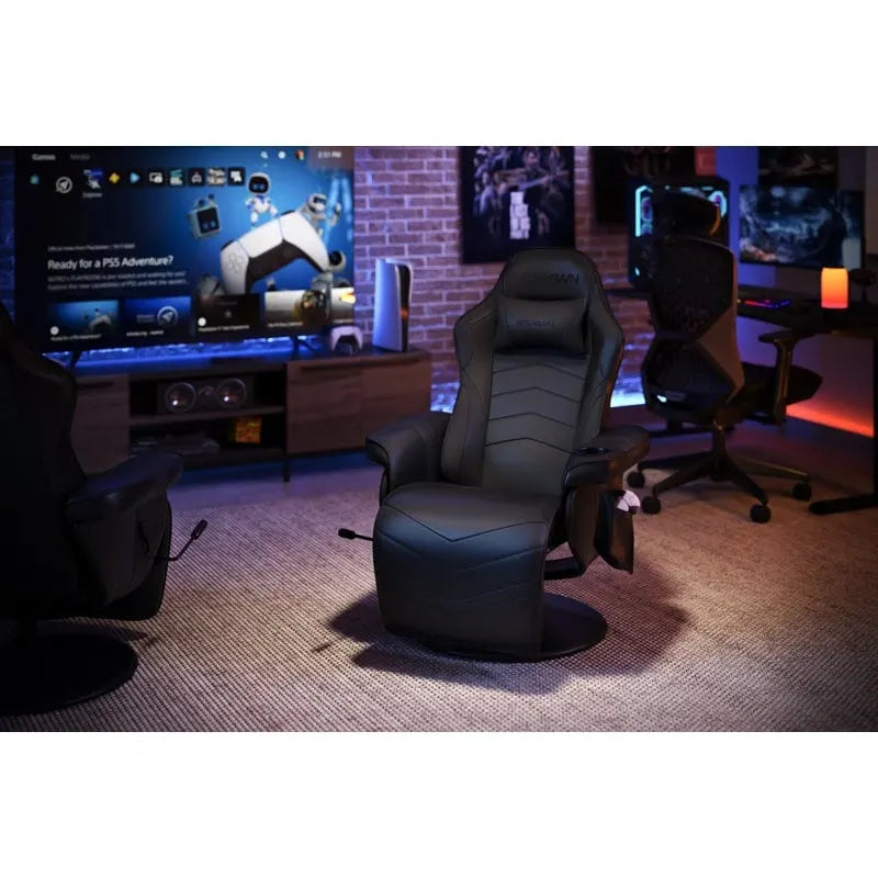 Gaming-Sessel - verstellbarer Gaming-Stuhl mit Fußstütze, Gaming-Sessel