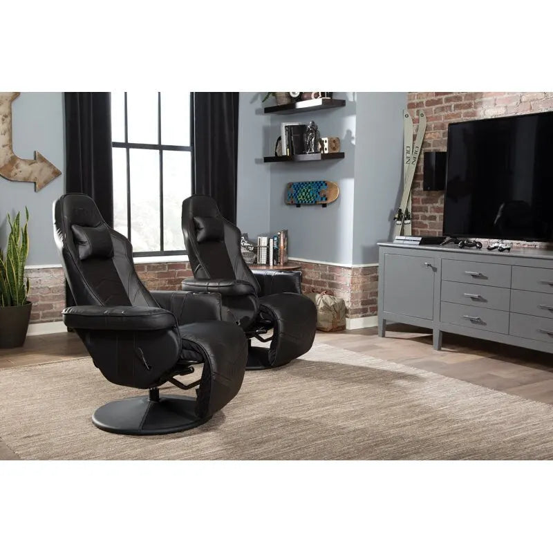 Gaming-Sessel - verstellbarer Gaming-Stuhl mit Fußstütze, Gaming-Sessel