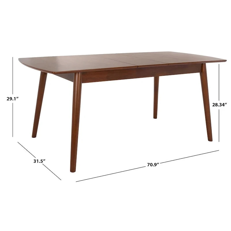 Ausziehbarer Esstisch - 71 In. W x 32 In. D x 29 In. H - 71Wx32Dx29H