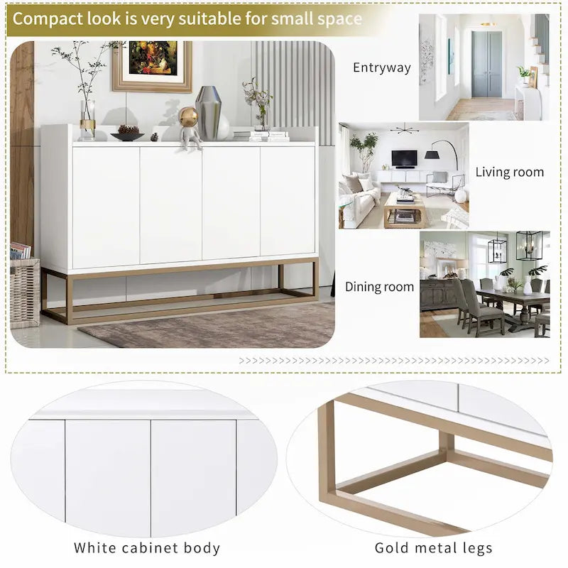 Buffet moderne élégant avec grand espace de rangement